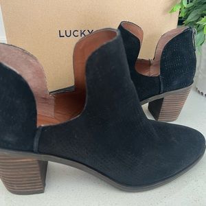 Lucky Brand Women's Black Ankle Boots